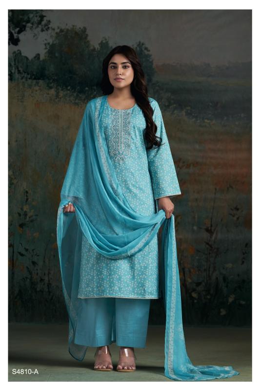 Ganga aadila 4810 wholesale dress material buy online